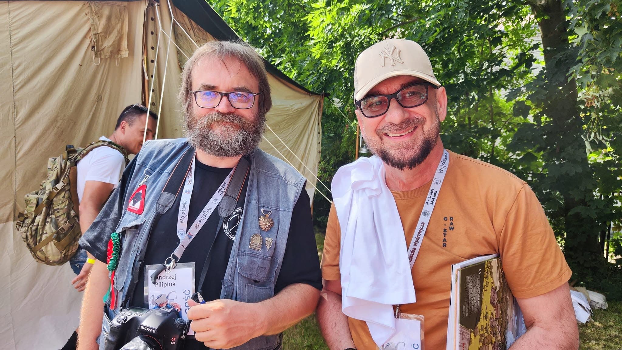 Author and a guest at Jakub Wędrowycz Days
