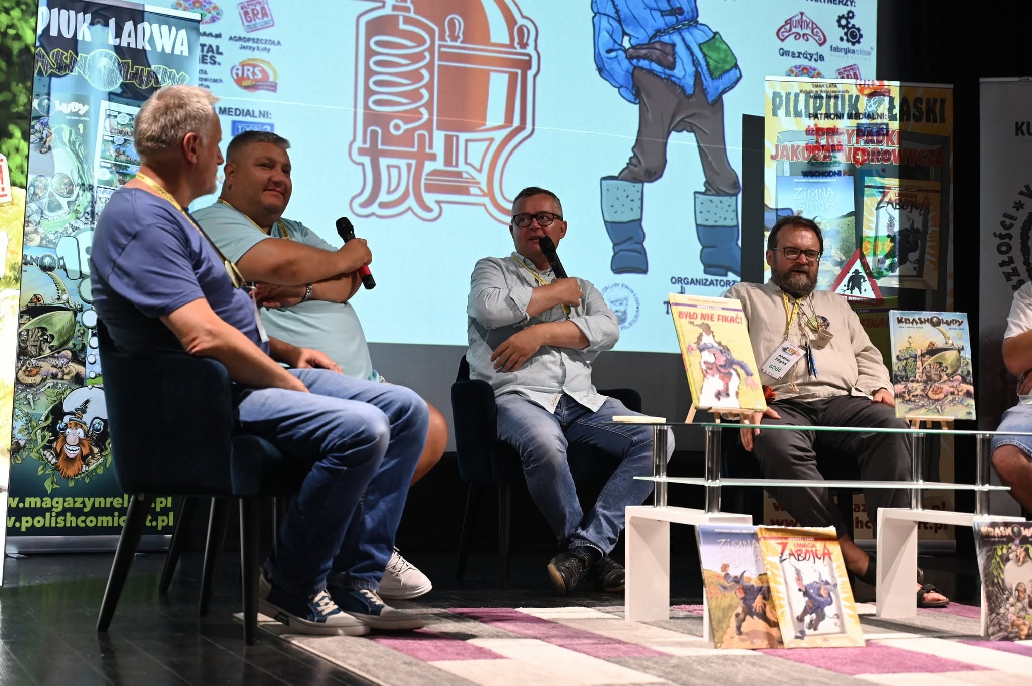 Panel with creators during a previous edition of Jakub Wędrowycz Days