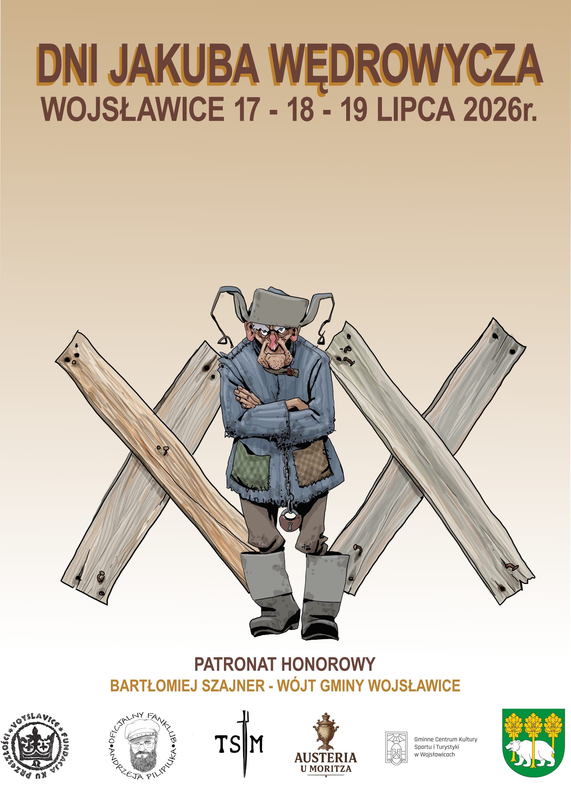 Poster of the XIX Jakub Wędrowycz Days, Wojsławice, 17–19 July 2026
