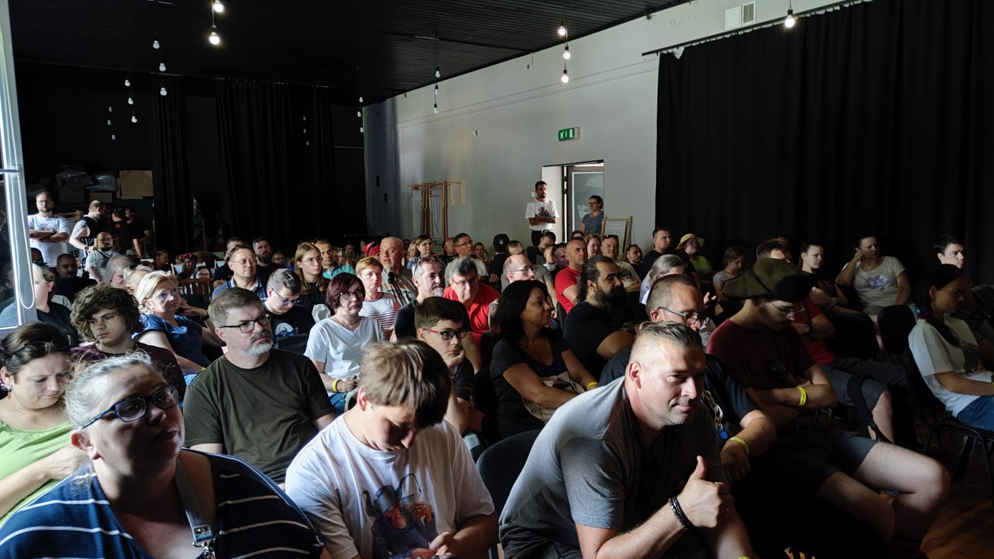 Audience at a festival meeting