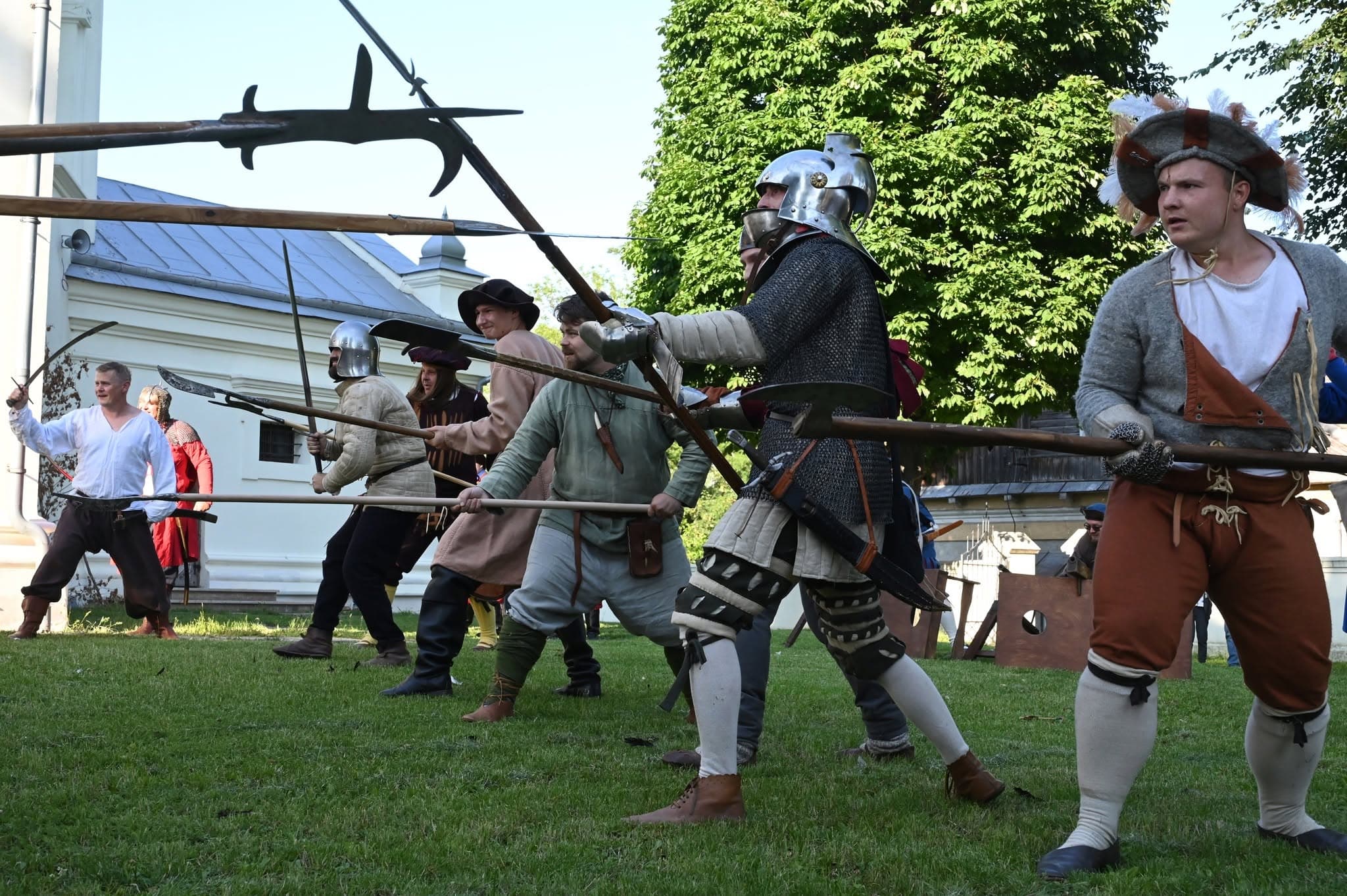 Re-enactment of a historical battle in Wojsławice